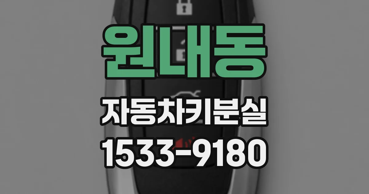 원내동 자동차키분실