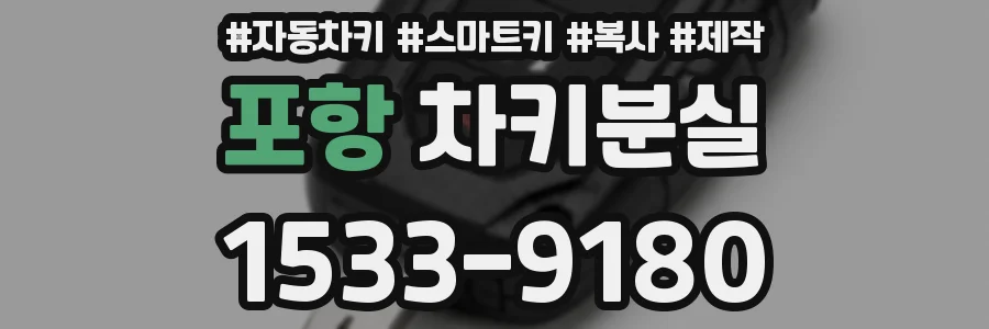 포항 차키분실