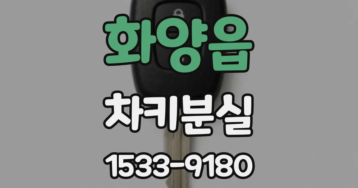 화양읍 차키분실