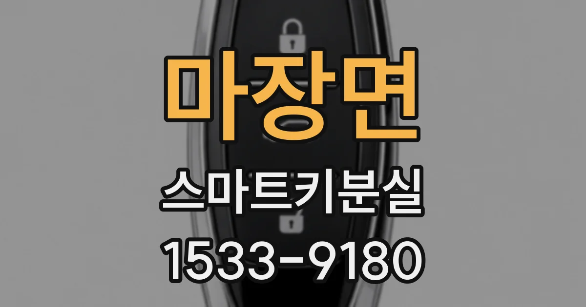 마장면 스마트키분실
