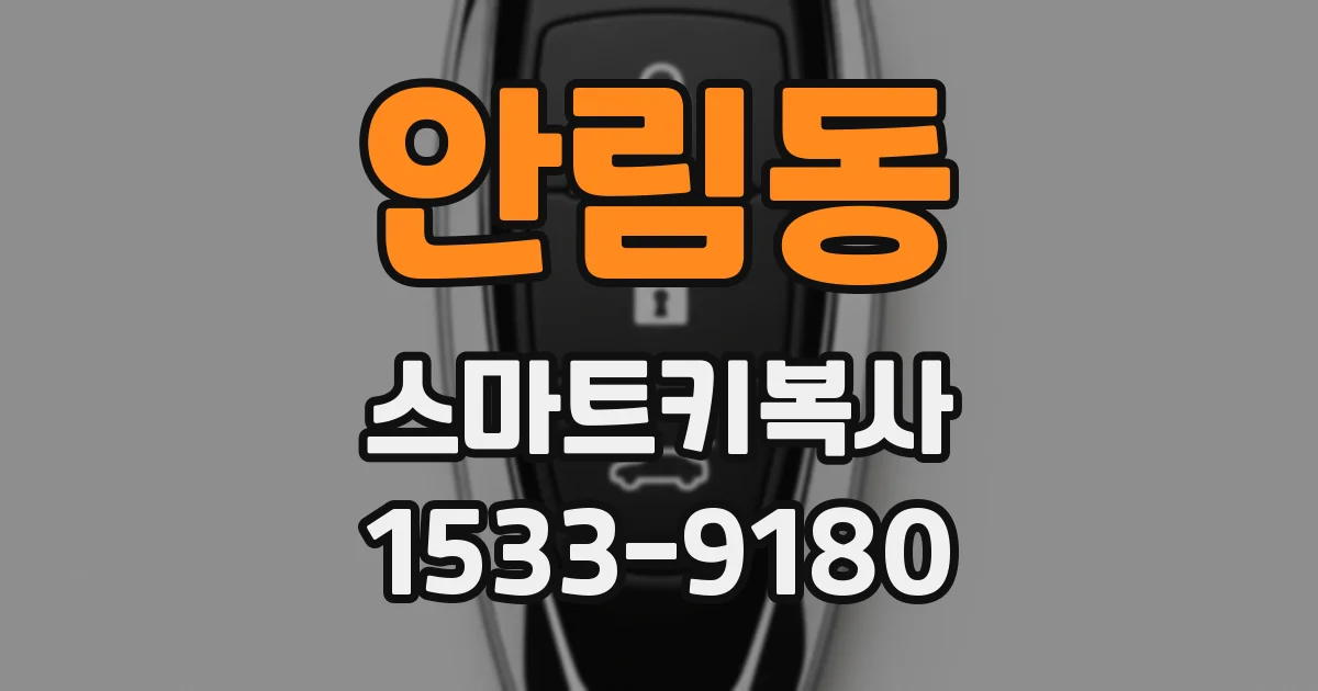 안림동 스마트키복사