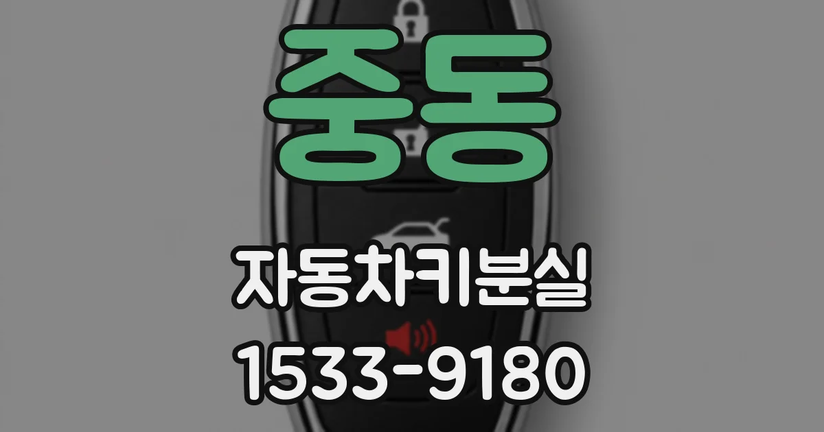 중동 자동차키분실