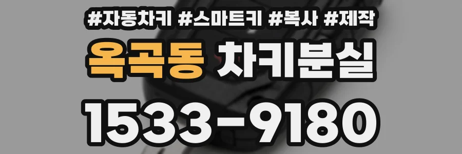 옥곡동 차키분실