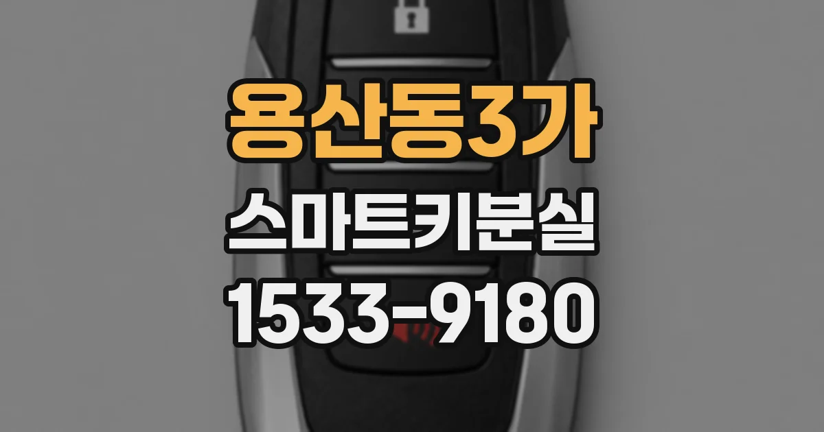 용산동3가 스마트키분실