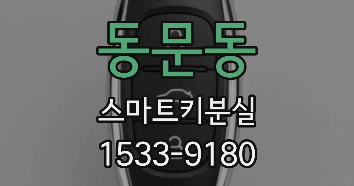 동문동 스마트키분실