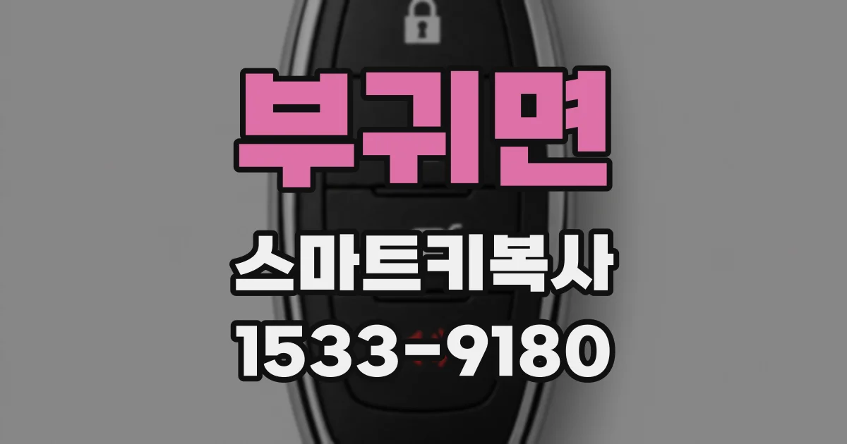 부귀면 스마트키복사