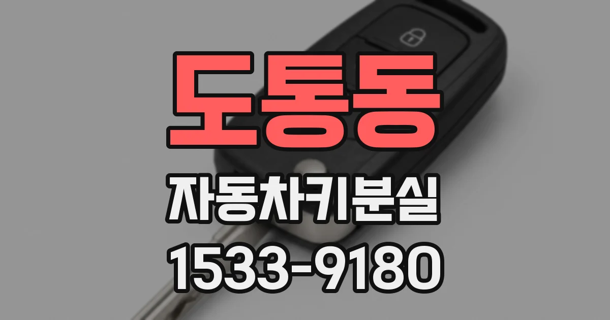 도통동 자동차키분실