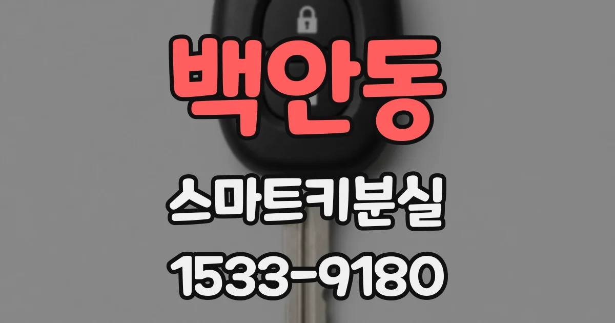 백안동 스마트키분실