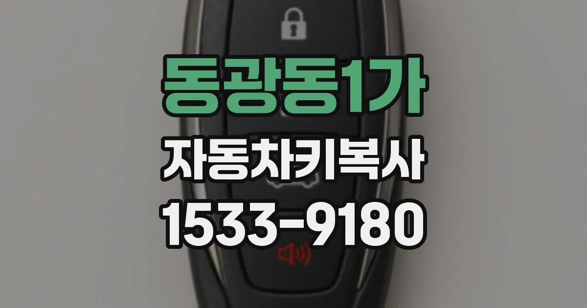 동광동1가 자동차키복사