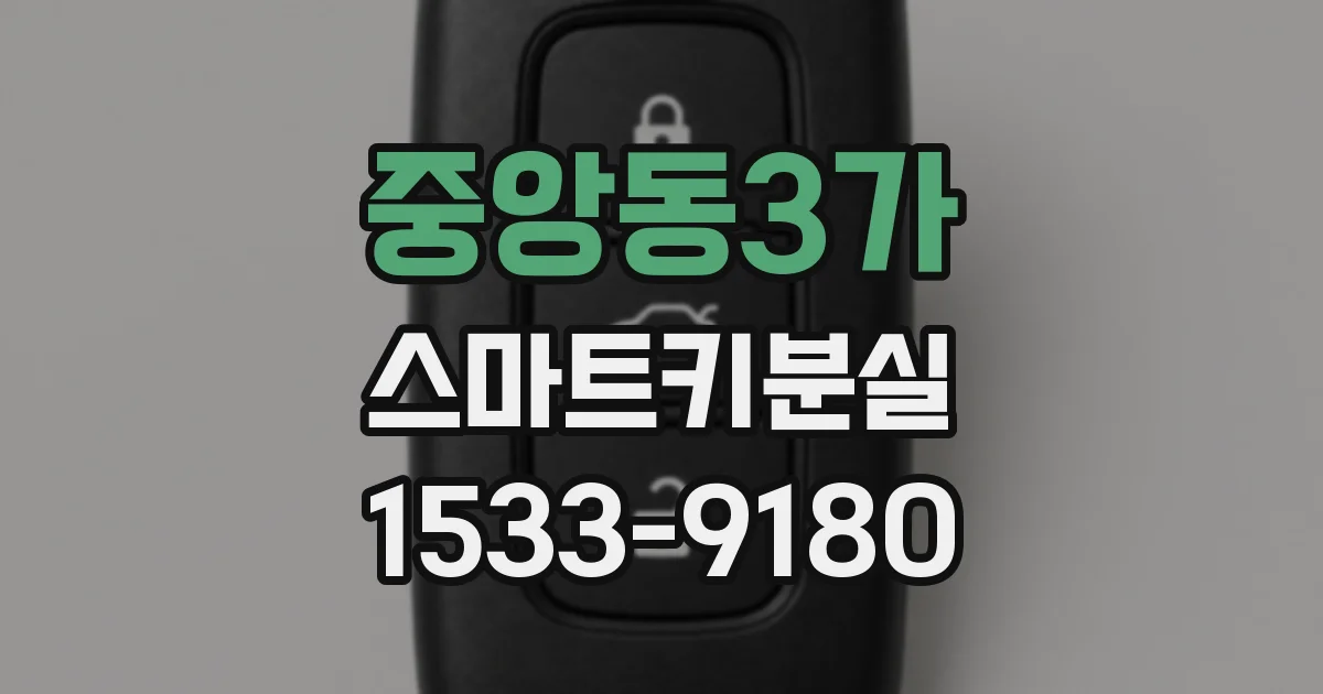 중앙동3가 스마트키분실