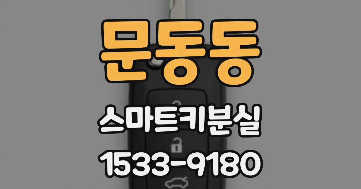 문동동 스마트키분실