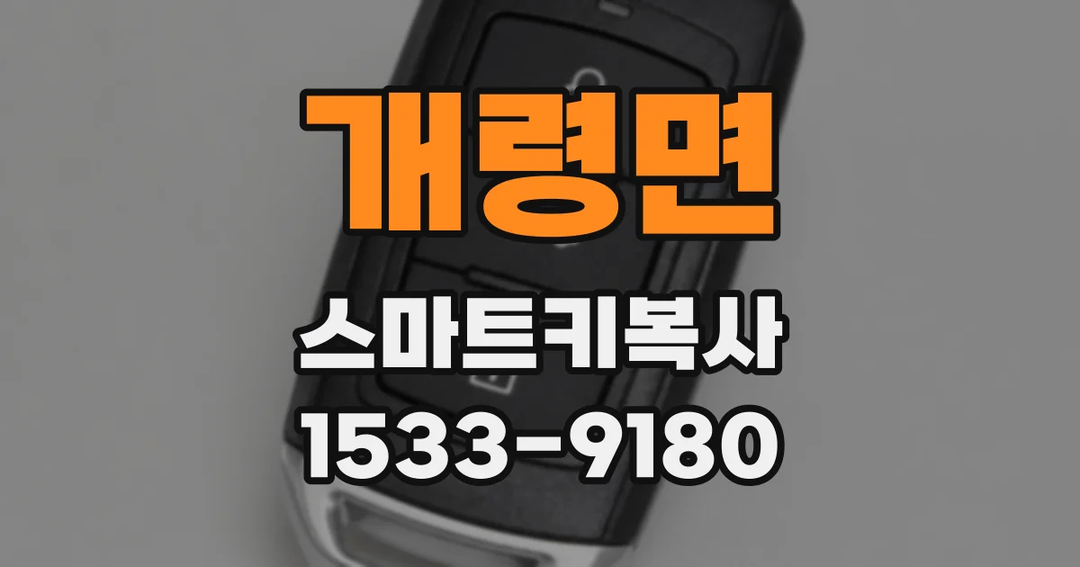 개령면 스마트키복사