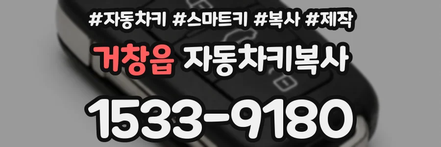 거창읍 자동차키복사