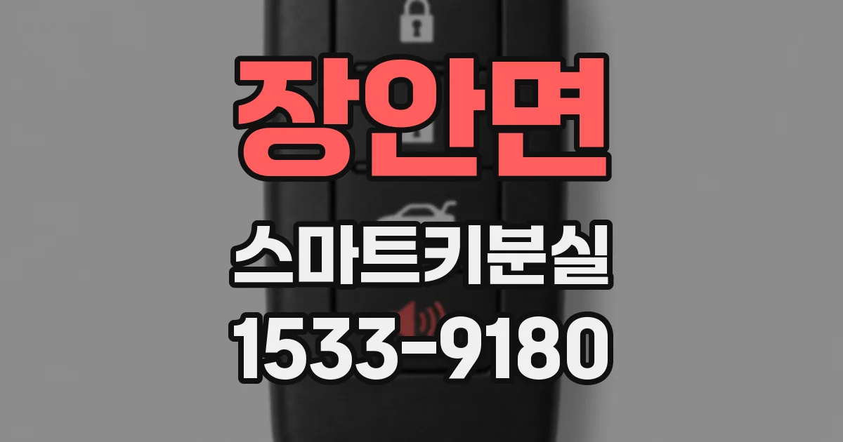 장안면 스마트키분실