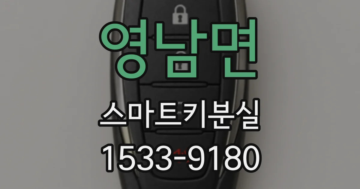 영남면 스마트키분실
