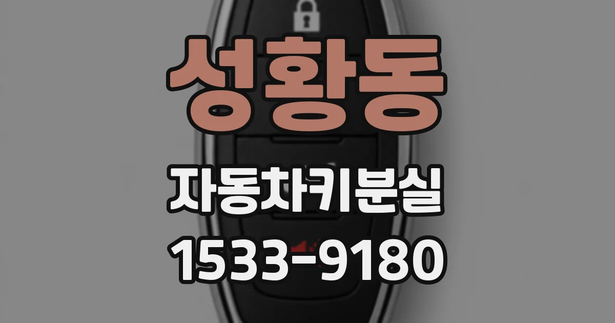 성황동 자동차키분실