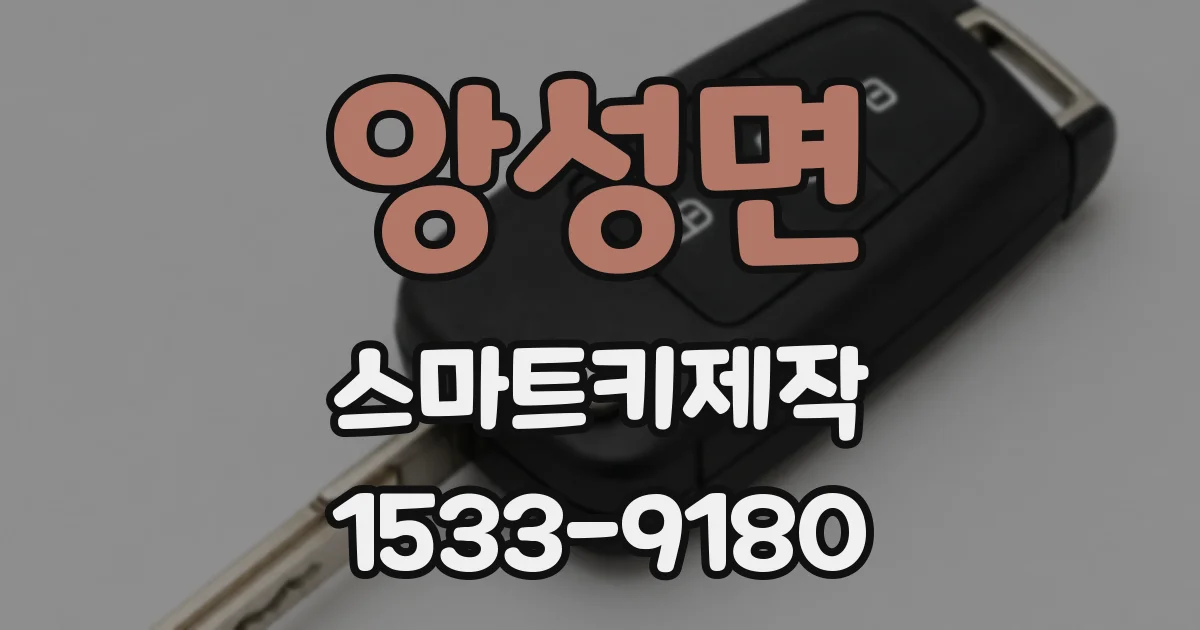 앙성면 스마트키제작