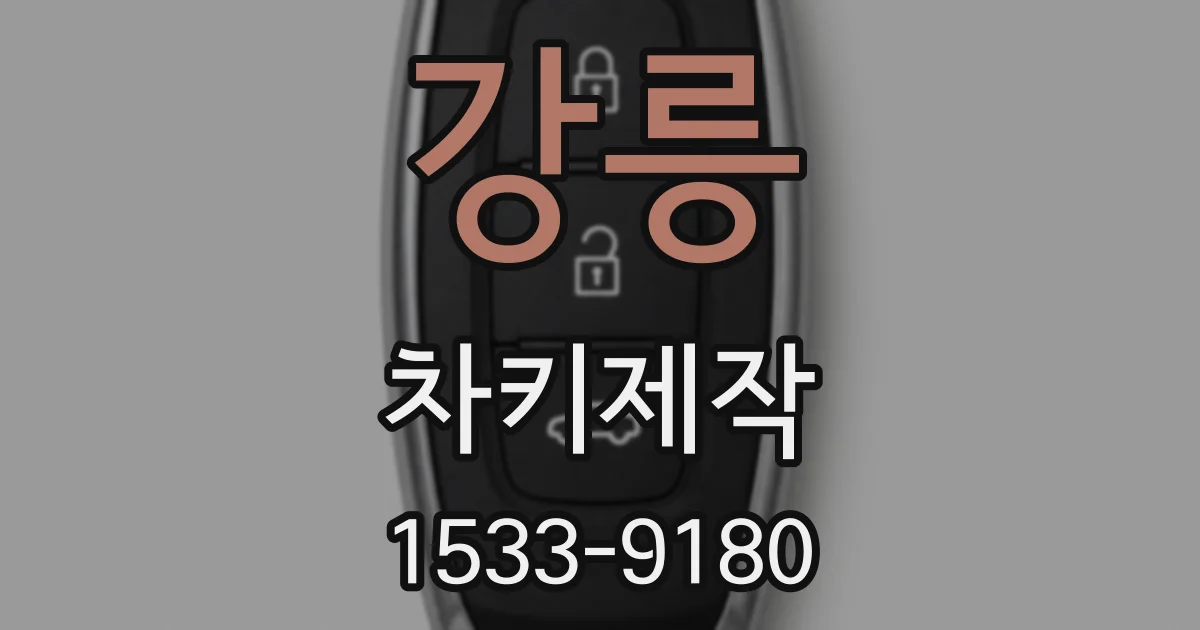 강릉 차키제작