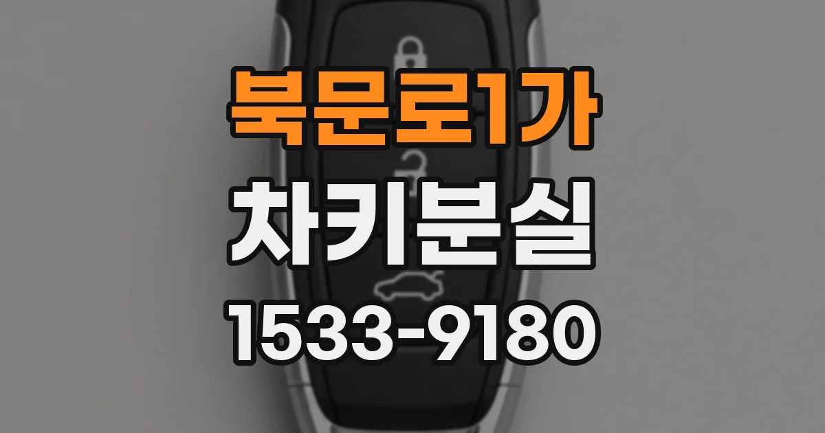 북문로1가 차키분실