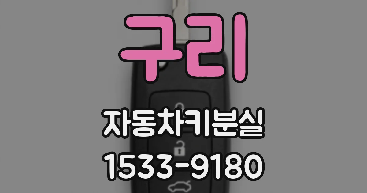 구리 자동차키분실