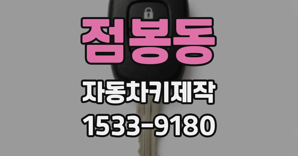 점봉동 자동차키제작