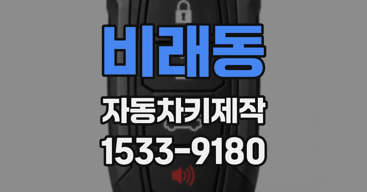 비래동 자동차키제작