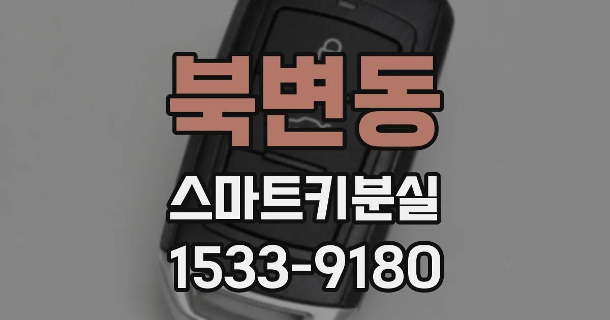 북변동 스마트키분실