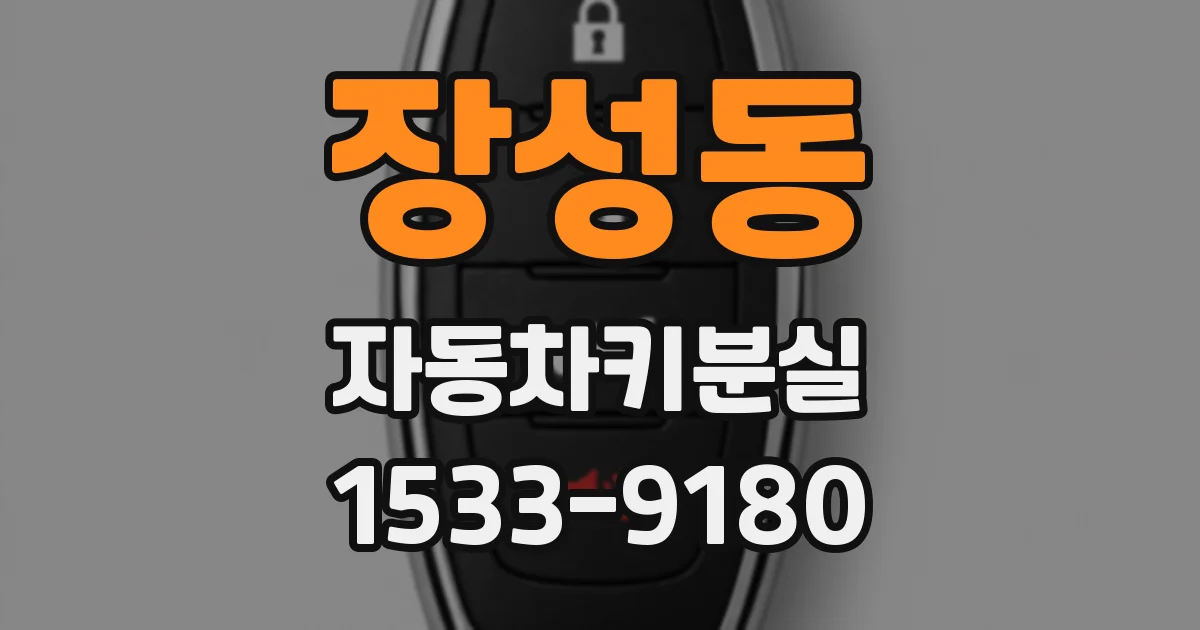 장성동 자동차키분실