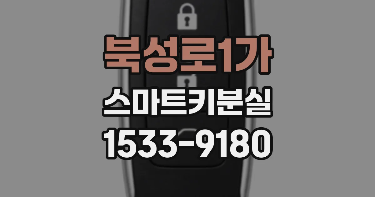 북성로1가 스마트키분실