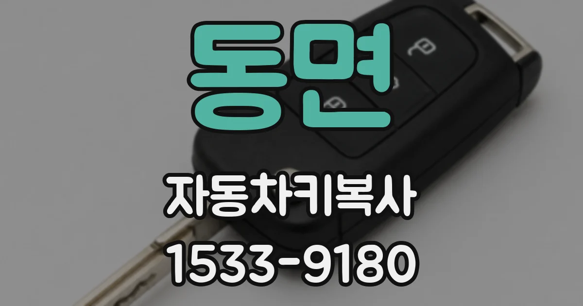 동면 자동차키복사