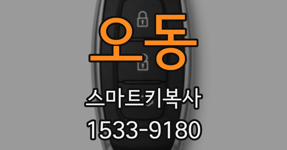 오동 스마트키복사