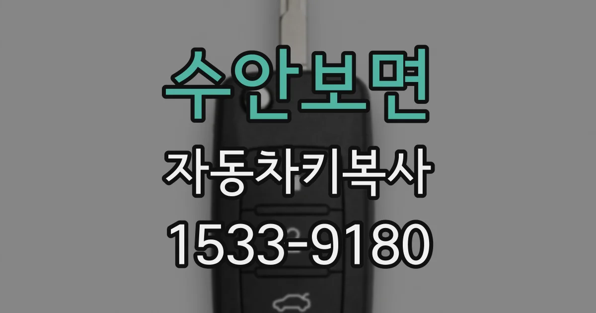 수안보면 자동차키복사