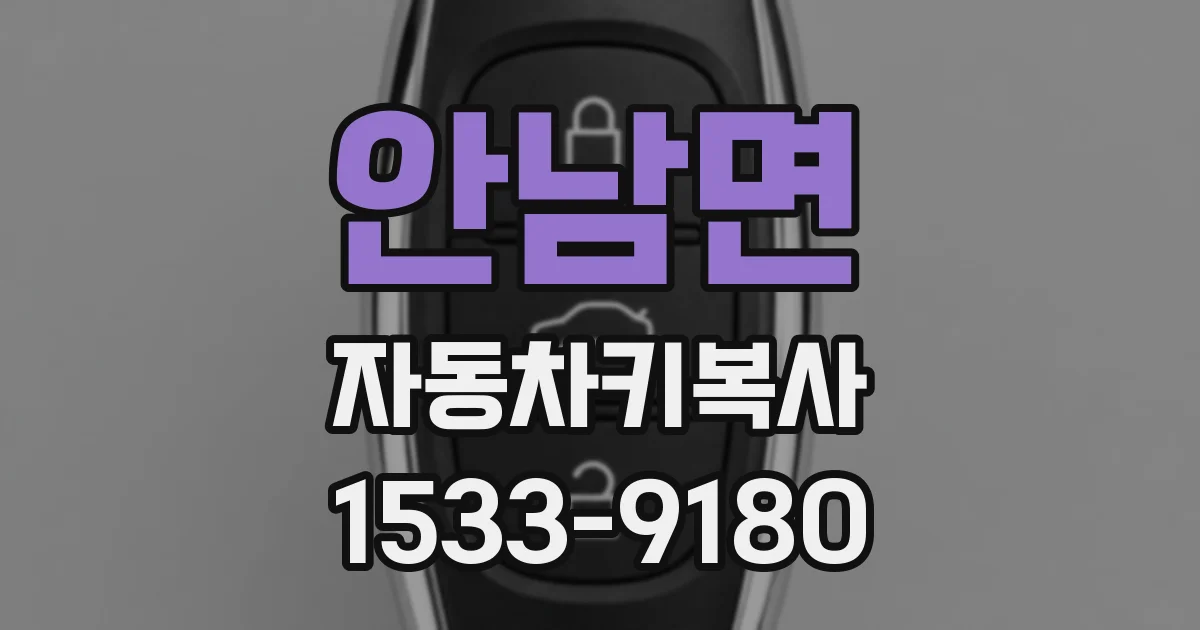 안남면 자동차키복사