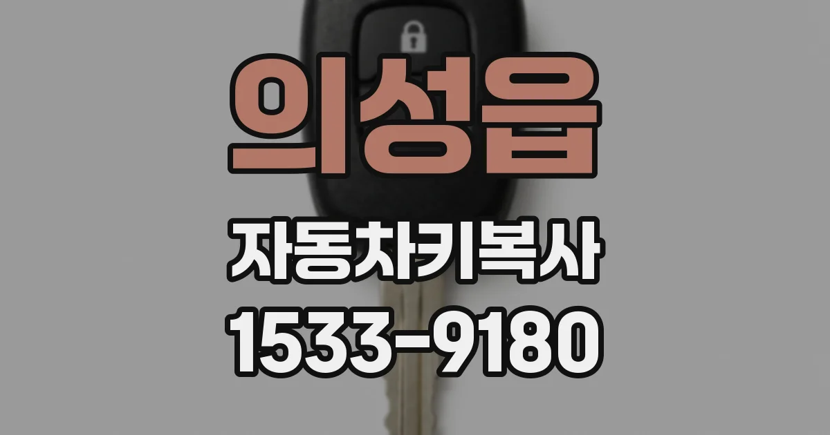 의성읍 자동차키복사