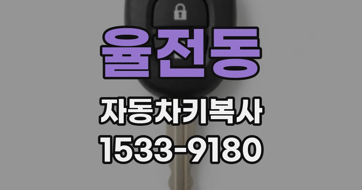 율전동 자동차키복사
