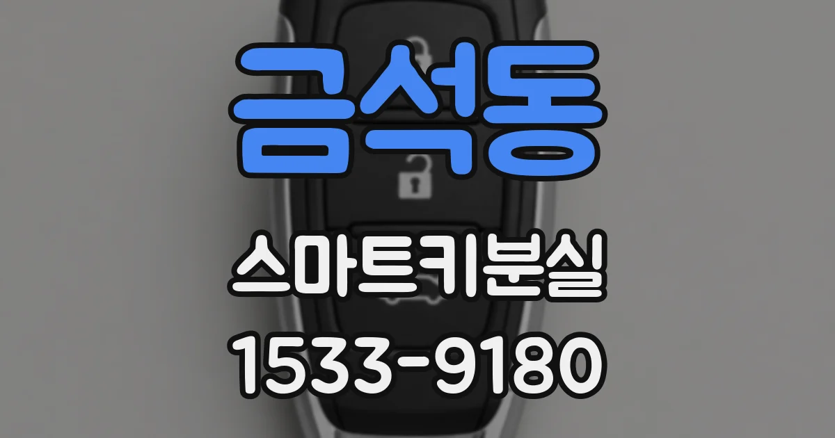 금석동 스마트키분실