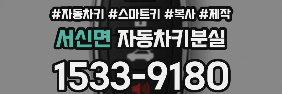 서신면 자동차키분실