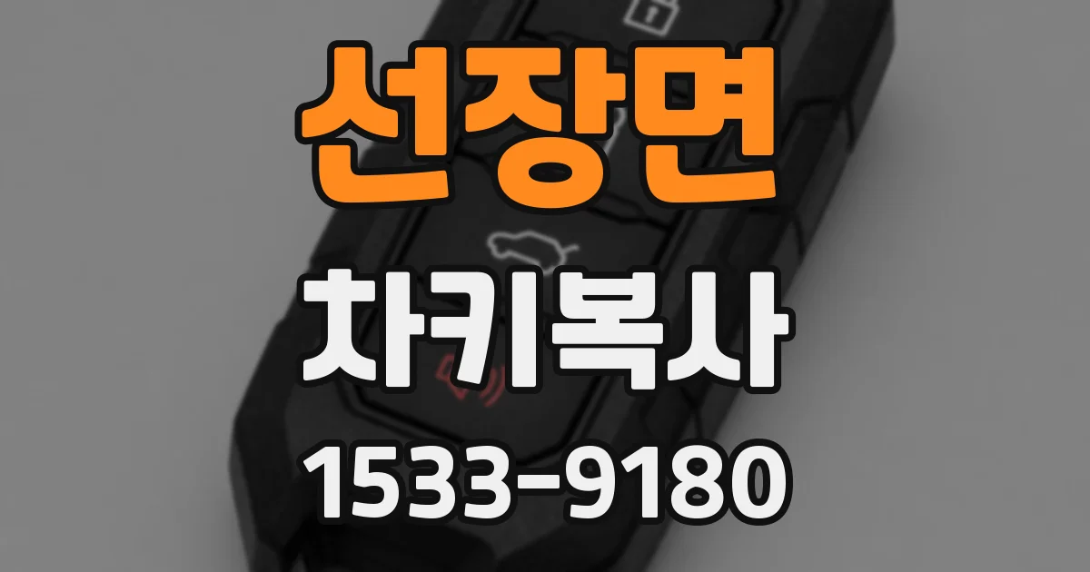 선장면 차키복사