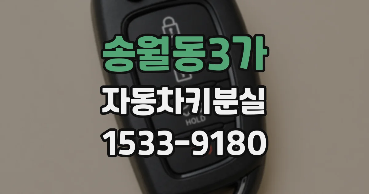 송월동3가 자동차키분실
