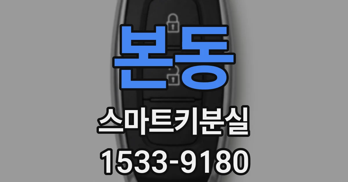 본동 스마트키분실