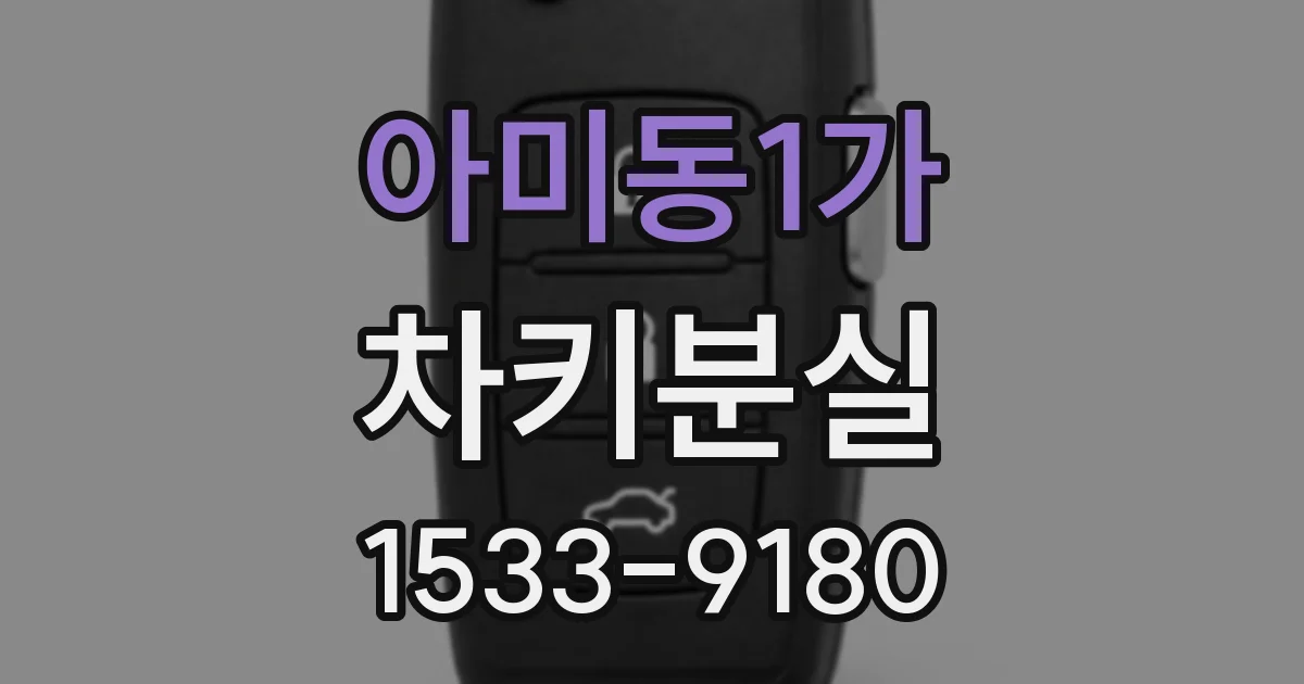 아미동1가 차키분실