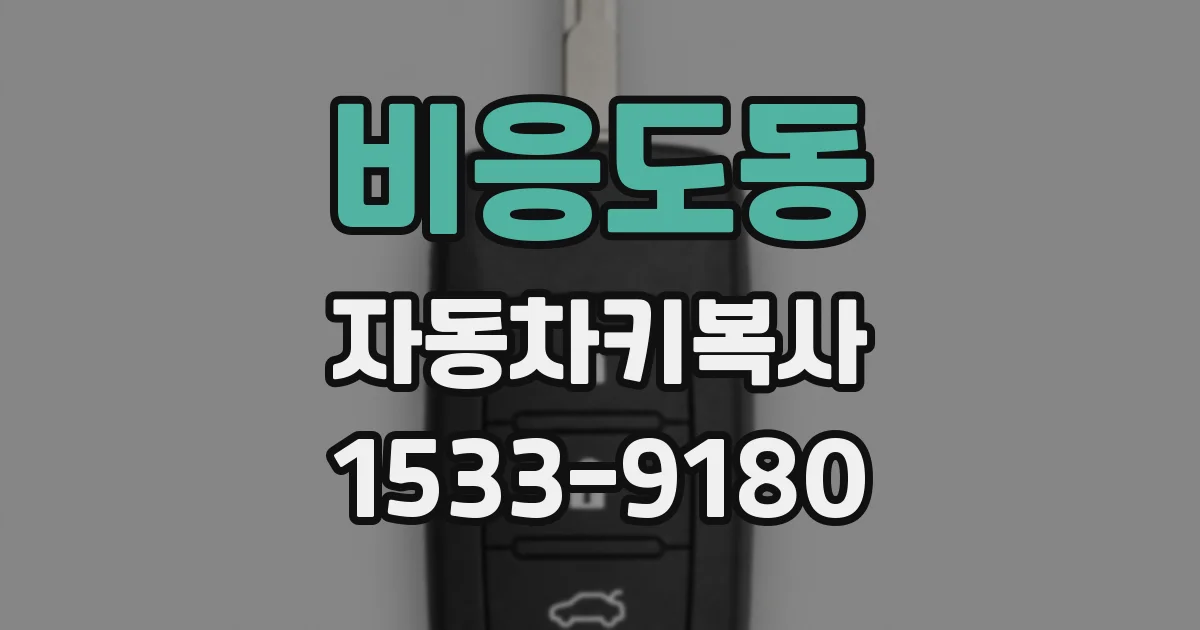 비응도동 자동차키복사