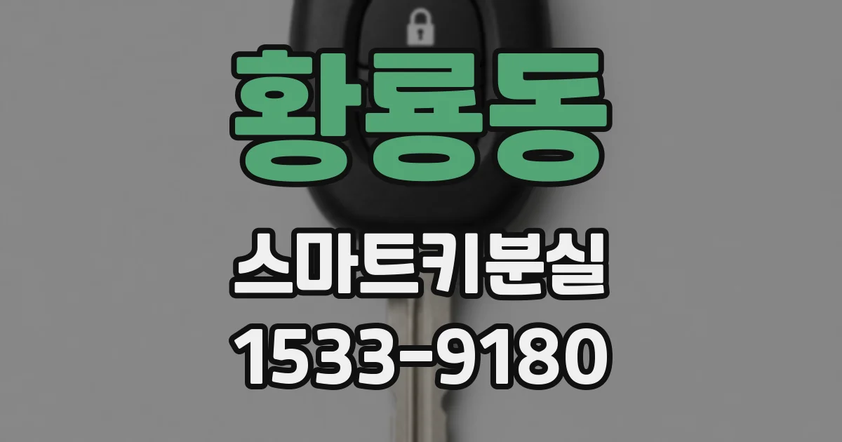 황룡동 스마트키분실