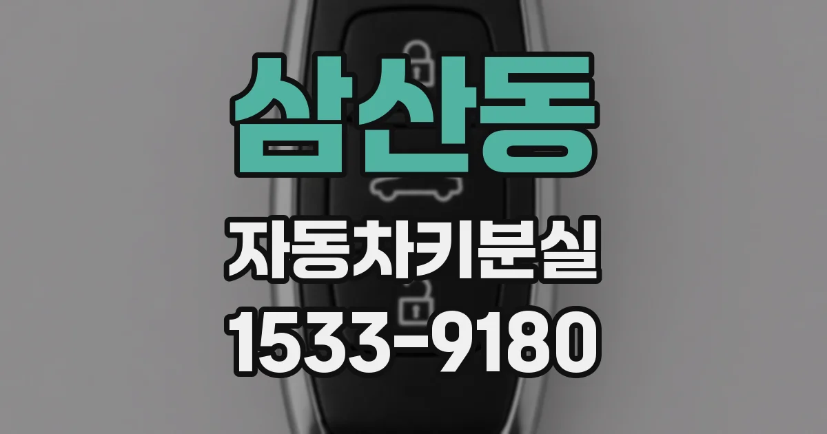 삼산동 자동차키분실