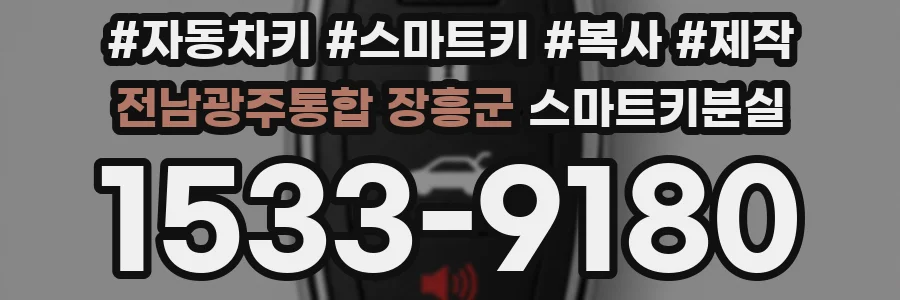 전남광주통합 장흥군 스마트키분실