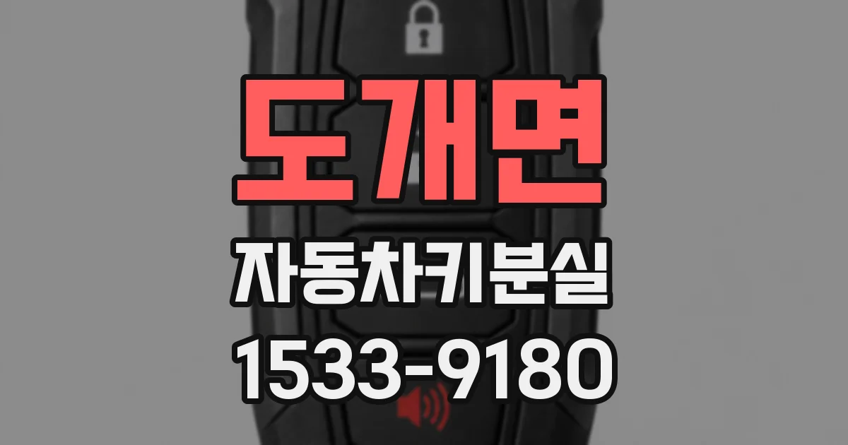 도개면 자동차키분실