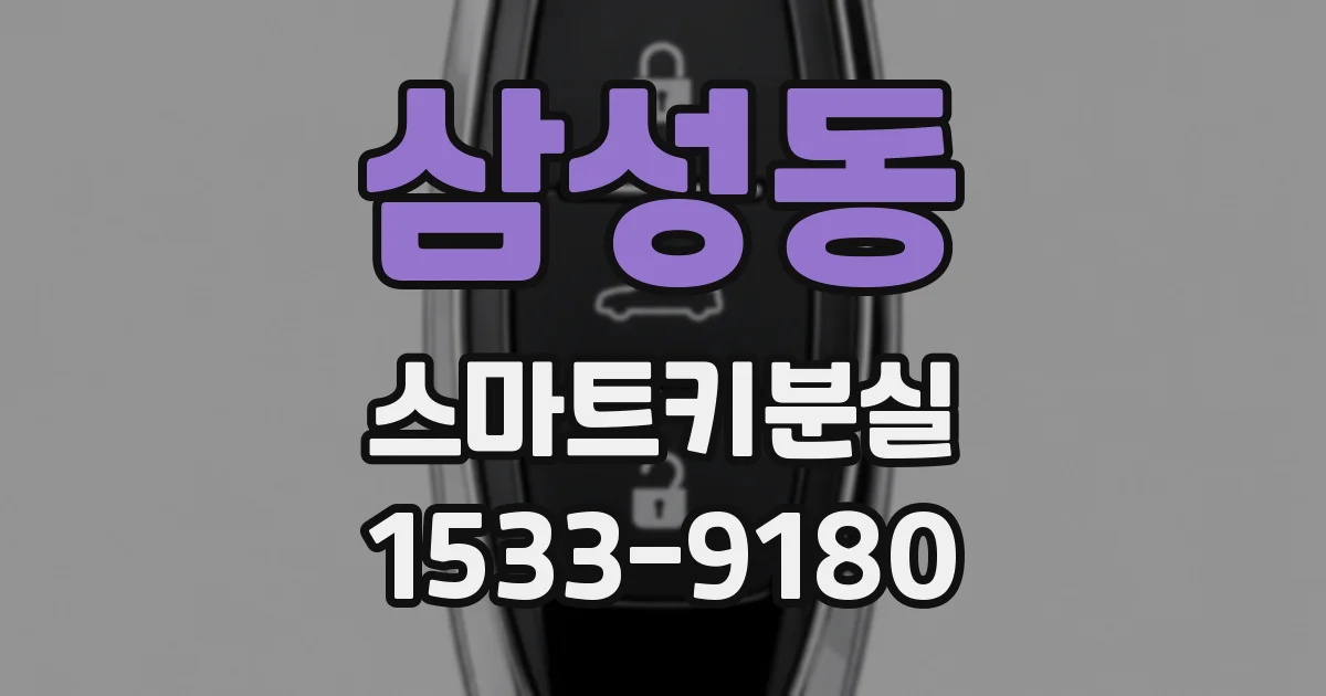 삼성동 스마트키분실