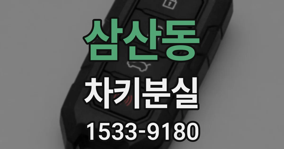 삼산동 차키분실