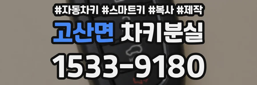 고산면 차키분실
