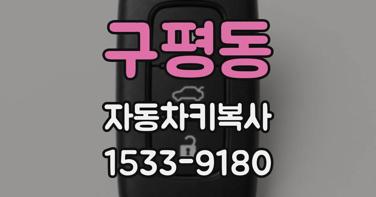 구평동 자동차키복사